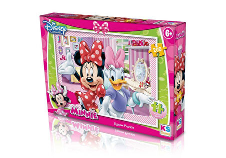Kız Erkek Çocuk Oyuncak KS Minnie Puzzle 200 Parça Kız Erkek Çocuk Oyuncak Eğitici Eğlenceli Oyuncak