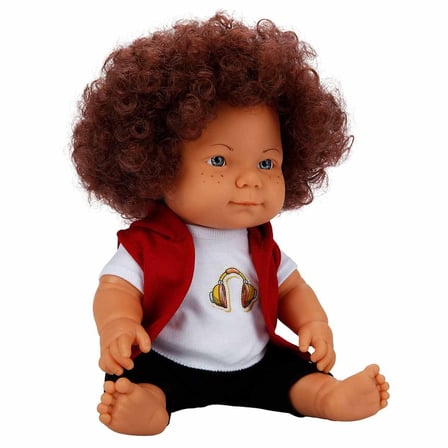 Kız Erkek Çocuk Oyuncak Kıvırcık Saçlı Curly Bebek 35cm Kız Erkek Çocuk Oyuncak Eğitici Eğlenceli Oy