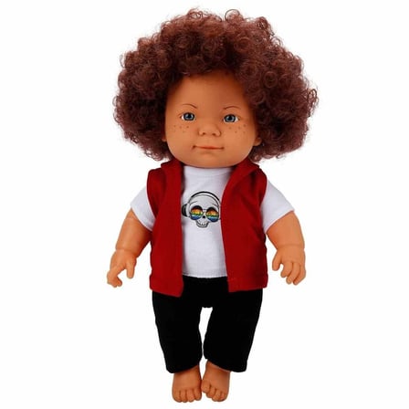 Kız Erkek Çocuk Oyuncak Kıvırcık Saçlı Curly Bebek 35cm Kız Erkek Çocuk Oyuncak Eğitici Eğlenceli Oy