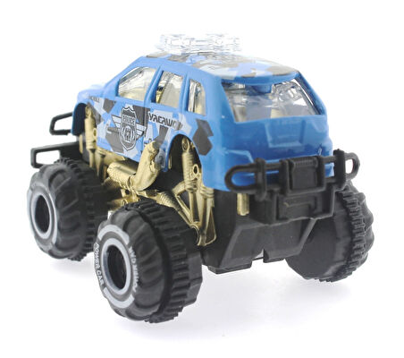 Kız Erkek Çocuk Oyuncak Çek Bırak Mini Off Road Mavi Polis Aracı Kız Erkek Çocuk Oyuncak Eğitici Eğl