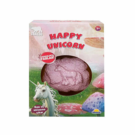 Kız Erkek Çocuk Oyuncak Karanlıkta Parlayan Unicorn Fosil Kazı Seti Kız Erkek Çocuk Oyuncak Eğitici