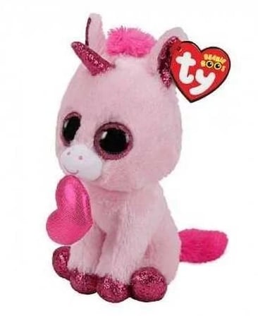 Kız Erkek Çocuk Oyuncak Ty Beanie Boos Kalpli Unicorn Darling 22cm Kız Erkek Çocuk Oyuncak Eğitici E