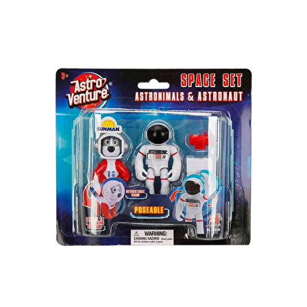Kız Erkek Çocuk Oyuncak Astro Venture Astronimals & Astronaut Uzay Seti Kız Erkek Çocuk Oyuncak Eğit