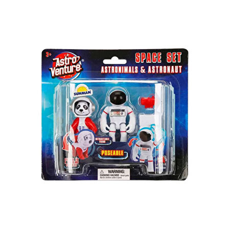Kız Erkek Çocuk Oyuncak Astro Venture Astronimals & Astronaut Uzay Seti Kız Erkek Çocuk Oyuncak Eğit