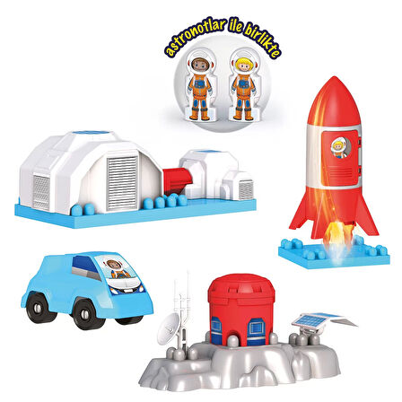 Kız Erkek Çocuk Oyuncak Multi Blok Ayda Koloni 16 Parça Kız Erkek Çocuk Oyuncak Eğitici Eğlenceli Oy