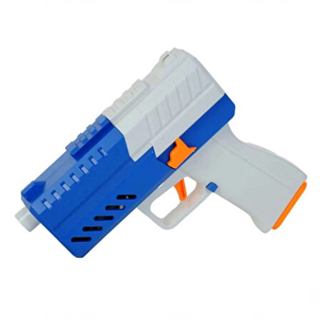 Kız Erkek Çocuk Oyuncak Tiim Pilli Şarjlı Susturuculu Köpük Dart Atan Mavi Blaster Kız Erkek Çocuk O