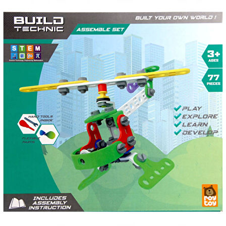 Kız Erkek Çocuk Oyuncak Build Yap Boz Araçlar 4100100-1 Kız Erkek Çocuk Oyuncak Eğitici Eğlenceli Oy