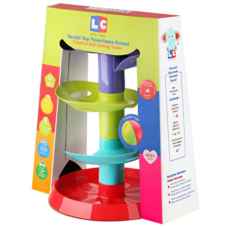 Kız Erkek Çocuk Oyuncak LC Renkli Top Yuvarlama Kulesi Kız Erkek Çocuk Oyuncak Eğitici Eğlenceli Oyu