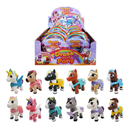 Kız Erkek Çocuk Oyuncak Dress Your Pony Mini Figür Kız Erkek Çocuk Oyuncak Eğitici Eğlenceli Oyuncak