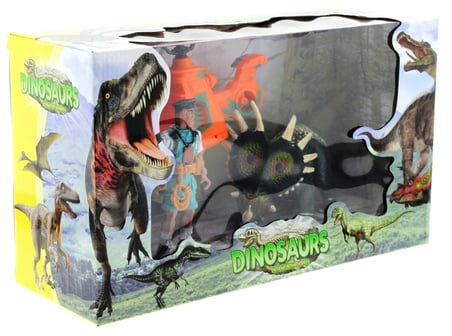 Kız Erkek Çocuk Oyuncak Dinozor Avcısı Tiriceratops Oyun Seti Kız Erkek Çocuk Oyuncak Eğitici Eğlenc