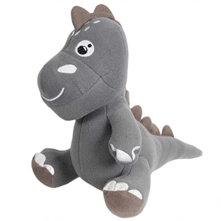 Kız Erkek Çocuk Oyuncak Dino Peluş Oyuncak Gri 25cm Kız Erkek Çocuk Oyuncak Eğitici Eğlenceli Oyunca