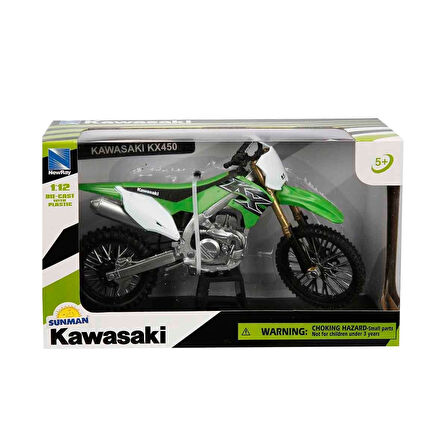 Kız Erkek Çocuk Oyuncak 1:12 NewRay Kawasaki KX 450F Motor Kız Erkek Çocuk Oyuncak Eğitici Eğlenceli