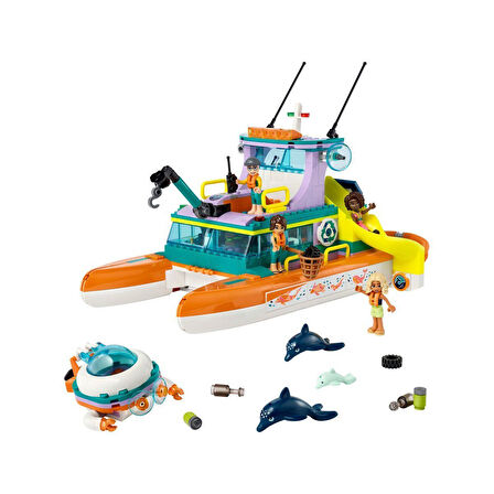 Kız Erkek Çocuk Oyuncak 41734 LEGO® Friends - Kurtarma Teknesi 717 parça +7 yaş Kız Erkek Çocuk Oyun