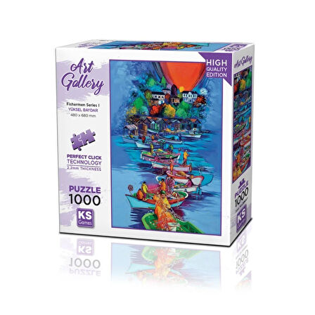 Kız Erkek Çocuk Oyuncak 20687 Fishermen Series I 1000 Parça Puzzle -KSPuzzle Kız Erkek Çocuk Oyuncak