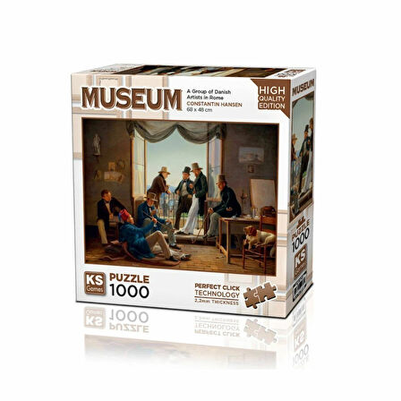 Kız Erkek Çocuk Oyuncak 20660 A Group Of Danish Artist in Rome 1000 Parça Puzzle -KSPuzzle Kız Erkek