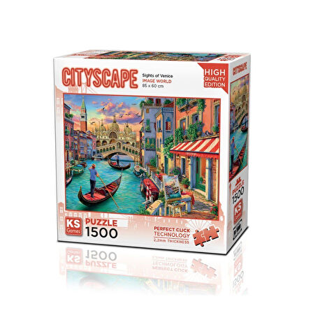Kız Erkek Çocuk Oyuncak 22029 Sights Of Venice 1500 Parça Puzzle Kız Erkek Çocuk Oyuncak Eğitici Eğl