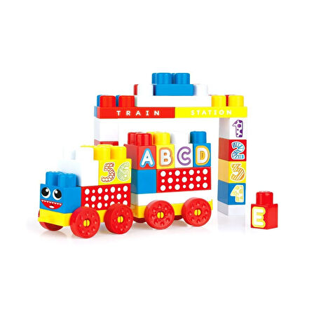 Kız Erkek Çocuk Oyuncak 5027 Mega Blok 45'li Çantalı Kız Erkek Çocuk Oyuncak Eğitici Eğlenceli Oyunc