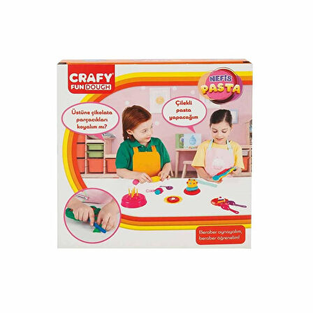 Kız Erkek Çocuk Oyuncak Crafy Nefis Pasta Oyun Hamur Seti 200 g 17 Parça Kız Erkek Çocuk Oyuncak Eği