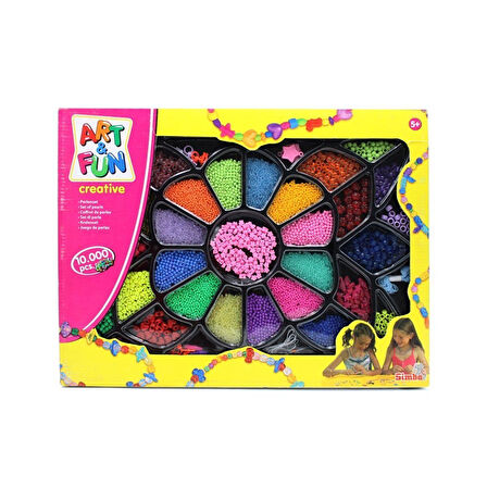 Kız Erkek Çocuk Oyuncak 10637441 Art Fun Bead Gift Takı Tasarım Seti -Simba Kız Erkek Çocuk Oyuncak