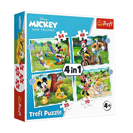 Kız Erkek Çocuk Oyuncak PUZZLE-34604 4IN1 Puzzle Kız Erkek Çocuk Oyuncak Eğitici Eğlenceli Oyuncak