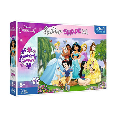 Kız Erkek Çocuk Oyuncak PUZZLE-50019 Princess 104 Parça Çocuk Puzzle Kız Erkek Çocuk Oyuncak Eğitici