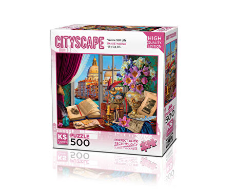 Kız Erkek Çocuk Oyuncak KS Puzzle 500 Cityscape Parça Venice Still Life Kız Erkek Çocuk Oyuncak Eğit