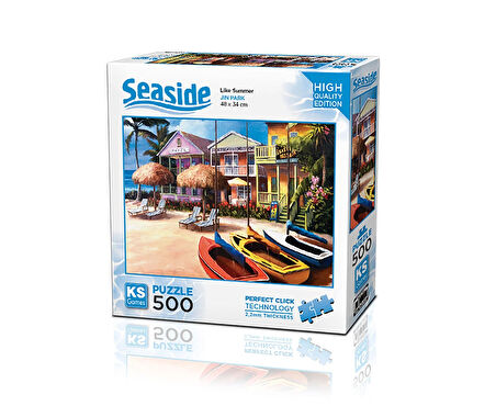 Kız Erkek Çocuk Oyuncak KS Puzzle 500 Parça Seaside Like Summer Kız Erkek Çocuk Oyuncak Eğitici Eğle