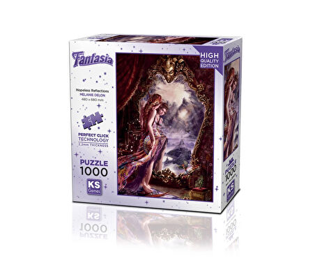 Kız Erkek Çocuk Oyuncak KS Puzzle 1000 Parça Melanie Delon Hopeless Reflections Kız Erkek Çocuk Oyun