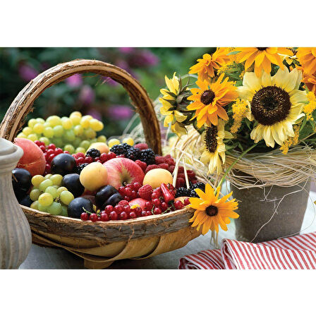 Kız Erkek Çocuk Oyuncak 11227 Puzzle 1000/FRUİT AND SUNFLOWER PUZZLE 1000 PARÇA Kız Erkek Çocuk Oyun
