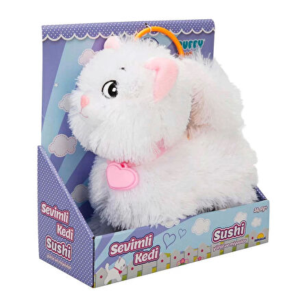 Kız Erkek Çocuk Oyuncak Sevimli Kedi Sushi Sesli ve Hareketli Kız Erkek Çocuk Oyuncak Eğitici Eğlenc