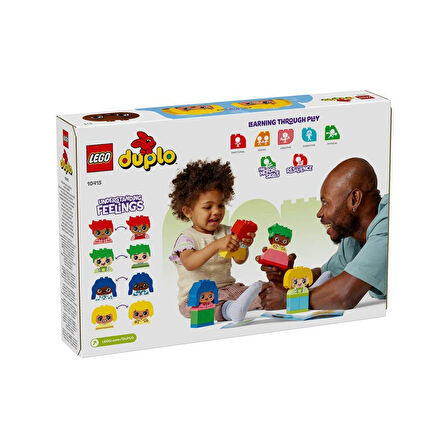 Kız Erkek Çocuk Oyuncak 10415 LEGO®® Duygularım 23 parça +1,5 yaş Kız Erkek Çocuk Oyuncak Eğitici Eğ