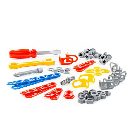 Kız Erkek Çocuk Oyuncak 72962 TASARIIM SETİ (MUCİT) , 57 PARÇA (KUTUDA) Kız Erkek Çocuk Oyuncak Eğit