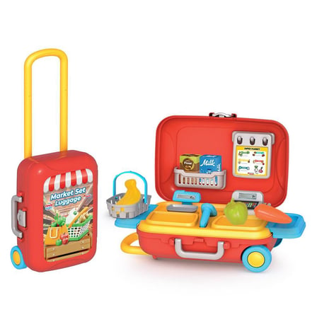 Kız Erkek Çocuk Oyuncak 03904 Candy&Ken Market Set Bavulum Kız Erkek Çocuk Oyuncak Eğitici Eğlenceli