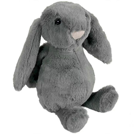 Kız Erkek Çocuk Oyuncak Uyku Arkadaşı Tavşan Peluş Gri 34cm Kız Erkek Çocuk Oyuncak Eğitici Eğlencel