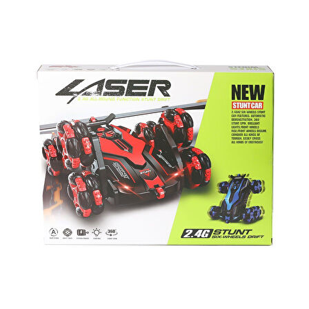 Kız Erkek Çocuk Oyuncak RQ3021 Kumandalı 6 Teker Buharlı Akrobat Araba -Vardem Kız Erkek Çocuk Oyunc