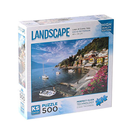 Kız Erkek Çocuk Oyuncak 20056 Di Como İtalya 500 Parça Puzzle -KS Puzzle Kız Erkek Çocuk Oyuncak Eği