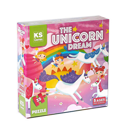 Kız Erkek Çocuk Oyuncak PRS 32710 The Unicorn Dream Pre School Puzzle Kız Erkek Çocuk Oyuncak Eğitic