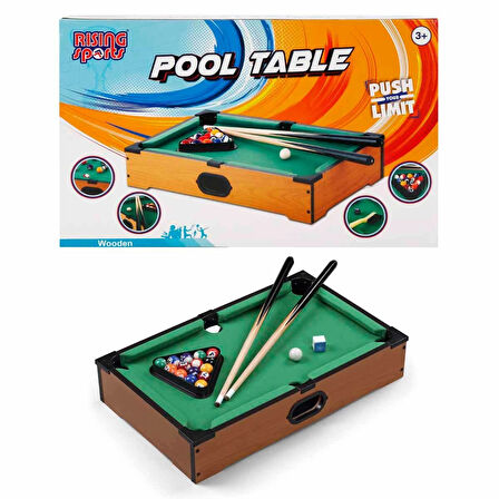 Kız Erkek Çocuk Oyuncak Rising Sports Ahşap Masaüstü Bilardo Kız Erkek Çocuk Oyuncak Eğitici Eğlence