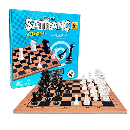Kız Erkek Çocuk Oyuncak TR5011 Toru Ahşap Satranç Seti Kız Erkek Çocuk Oyuncak Eğitici Eğlenceli Oyu