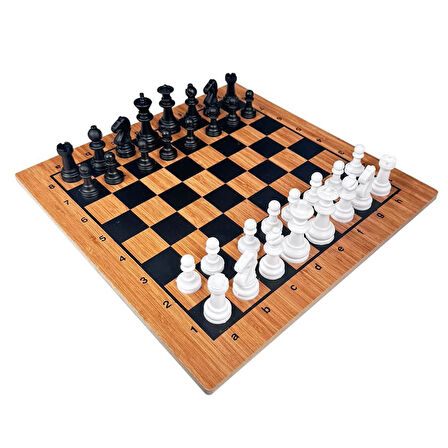 Kız Erkek Çocuk Oyuncak TR5011 Toru Ahşap Satranç Seti Kız Erkek Çocuk Oyuncak Eğitici Eğlenceli Oyu