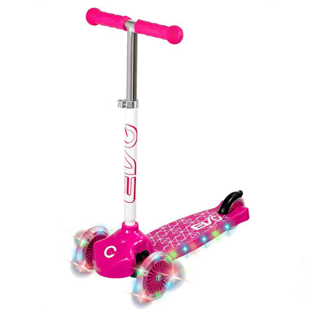 Kız Erkek Çocuk Oyuncak Evo Işıklı Move N Groove Pembe Üç Tekerlekli Scooter Kız Erkek Çocuk Oyuncak