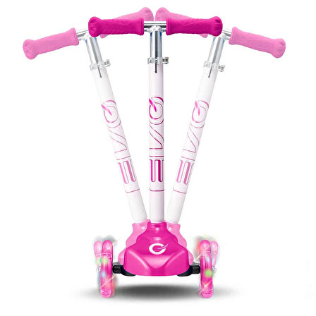 Kız Erkek Çocuk Oyuncak Evo Işıklı Move N Groove Pembe Üç Tekerlekli Scooter Kız Erkek Çocuk Oyuncak