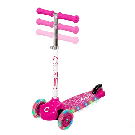 Kız Erkek Çocuk Oyuncak Evo Işıklı Move N Groove Pembe Üç Tekerlekli Scooter Kız Erkek Çocuk Oyuncak
