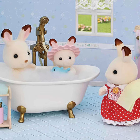 Kız Erkek Çocuk Oyuncak Sylvanian Families Banyo ve Duş Seti 5739 Kız Erkek Çocuk Oyuncak Eğitici Eğ