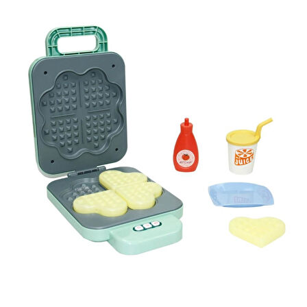 Kız Erkek Çocuk Oyuncak Waffle Makinesi Seti Kız Erkek Çocuk Oyuncak Eğitici Eğlenceli Oyuncak