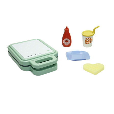 Kız Erkek Çocuk Oyuncak Waffle Makinesi Seti Kız Erkek Çocuk Oyuncak Eğitici Eğlenceli Oyuncak