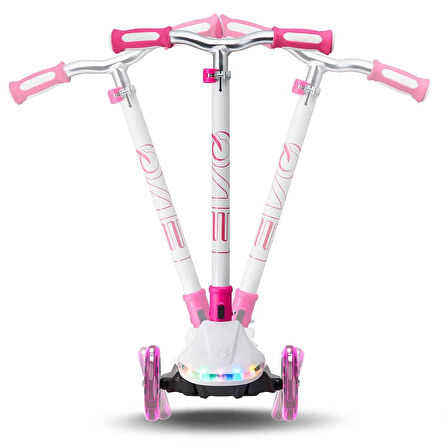 Kız Erkek Çocuk Oyuncak Evo 3 Tekerlekli Colour Burst Işıklı Beyaz Scooter Kız Erkek Çocuk Oyuncak E