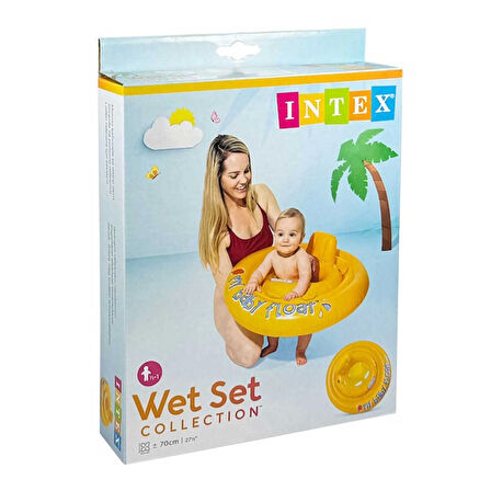 Kız Erkek Çocuk Oyuncak Intex Oturaklı Bebe Flotoru 70cm 56585 Kız Erkek Çocuk Oyuncak Eğitici Eğlen