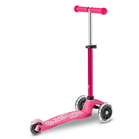 Kız Erkek Çocuk Oyuncak Micro Mini Deluxe LED 3 Tekerlekli Scooter Pink Kız Erkek Çocuk Oyuncak Eğit