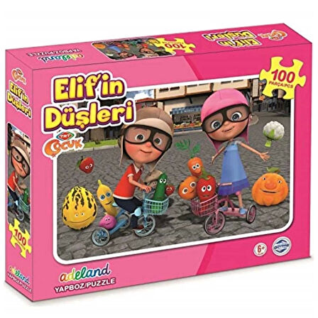 Kız Erkek Çocuk Oyuncak KS Elif'in Düşleri 100 Parça Puzzle Kız Erkek Çocuk Oyuncak Eğitici Eğlencel